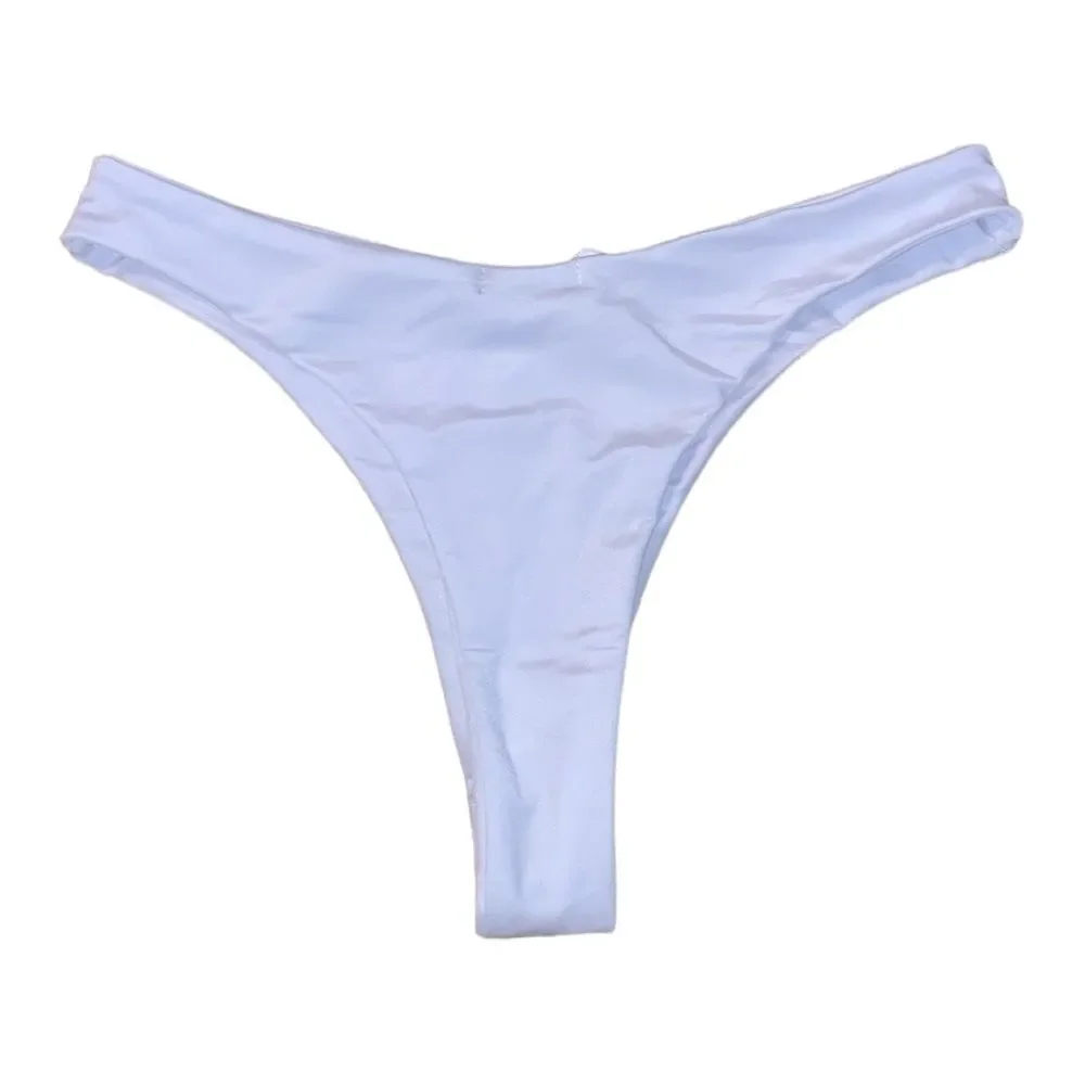 White Bikini Bottoms Size 6